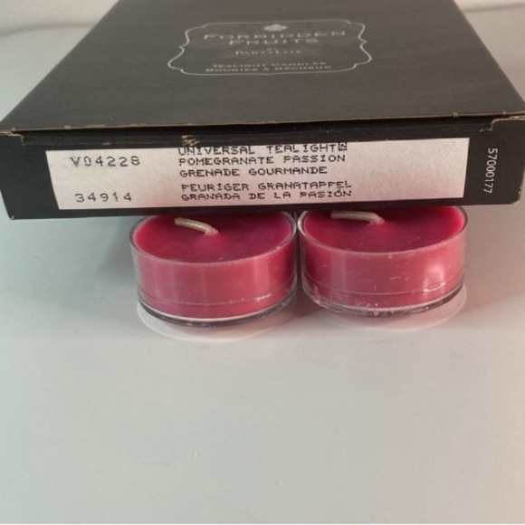 Partylite Forbidden Fruits collection tea light candles Pomegranate Passion new - Picture 6 of 7